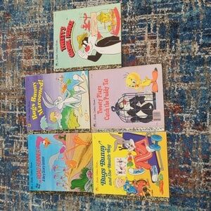 Little Golden Book Set of 5 Bugs Bunny Hardback Books - Used